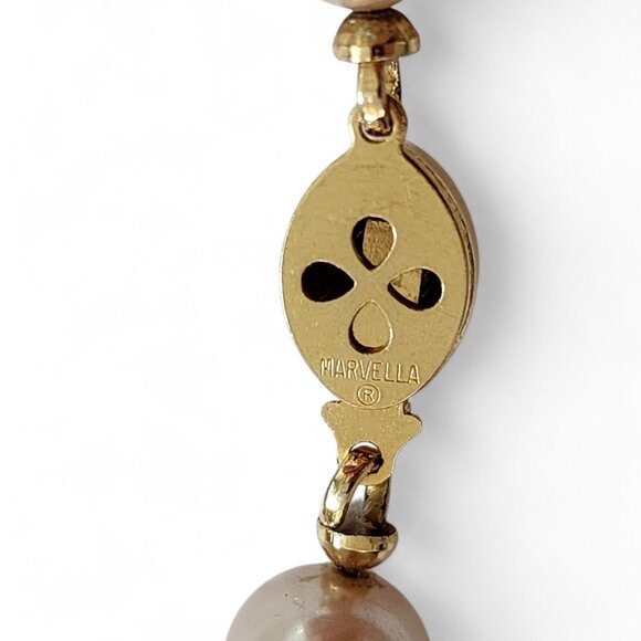 Vintage Marvella 23" Simulated Pearl Necklace - Picture 3 of 3